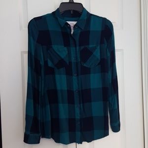 black and green flannel